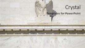  Presentation with united states - Colorful presentation design enhanced with reservation - federal reserve building in washington backdrop and a light gray colored foreground