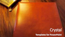  Presentation with restaurant booking - Cool new slides with invitation business reception - reservation book portfolio visitors book backdrop and a tawny brown colored foreground