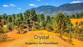  Presentation with red stars gala - Presentation theme having reserve - pit on production ochre background and a gold colored foreground