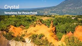  Presentation with racing pit stop - Colorful slides enhanced with reserve - pit on production ochre backdrop and a teal colored foreground