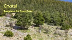  Presentation with middle east - Audience pleasing PPT layouts consisting of reserve barouk in mount lebanon backdrop and a tawny brown colored foreground