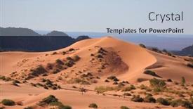  Presentation with coral - Colorful presentation theme enhanced with reserve-coral-pink-sand-dunes backdrop and a lemonade colored foreground