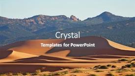  Presentation with glow - Amazing slide set having reserve-coral-sand-dunes backdrop and a ocean colored foreground