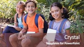  Presentation with jane austen books - Amazing PPT layouts having reserve studies - portrait of friends holding books backdrop and a tawny brown colored foreground