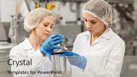  Presentation with manufacture - Slide set with reservoir engineering - manufacture industry production and people background and a  colored foreground