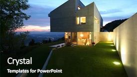  Presentation with switzerland - Cool new presentation with resident rights - modern house in switzerland backdrop and a black colored foreground