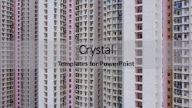  Presentation with residential - Audience pleasing presentation design consisting of residential building facade backdrop and a light gray colored foreground