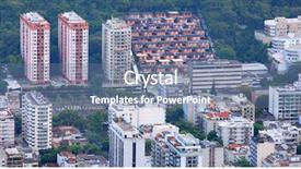  Presentation with residential - Amazing PPT layouts having residential-buildings backdrop and a seafoam green colored foreground