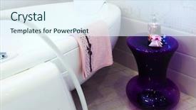  Presentation with bathroom - Cool new presentation theme with residential cleaning - bath in bathroom backdrop and a  colored foreground