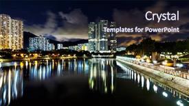  Presentation with hong kong - Amazing slide set having residential-district-in-hong-kong backdrop and a wine colored foreground