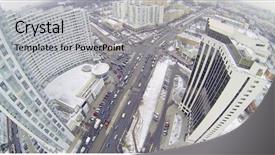  Presentation with residential - Audience pleasing PPT layouts consisting of winter day in moscow backdrop and a light gray colored foreground