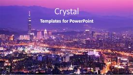  Presentation with apartment buildings - Slide set consisting of residential high rises and apartment buildings in neihu district taipei taiwan background and a violet colored foreground