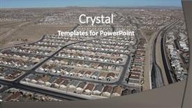  Presentation with neighborhoods - Audience pleasing PPT layouts consisting of residential neighborhoods in arid albuquerque backdrop and a gray colored foreground