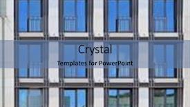  Presentation with residential - PPT layouts with residential new building facade background and a teal colored foreground