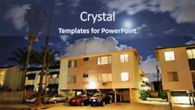  Presentation with apartment buildings - Cool new presentation with residential street with apartment buildings backdrop and a  colored foreground