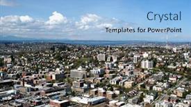  Presentation with seattle - Amazing theme having residential view of seattle wa backdrop and a light blue colored foreground