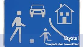  Presentation with zone - Theme consisting of zoning - residential zone traffic sign background and a teal colored foreground