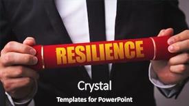  Presentation with resilience - Beautiful slide set featuring reilience - resilience backdrop and a black colored foreground