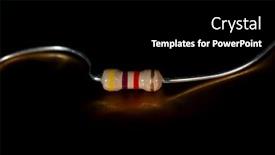  Presentation with resistor - Slides featuring resistor-macro-shot-on-black background and a black colored foreground