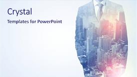  Presentation with graphic - Presentation consisting of  background and a  colored foreground