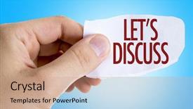  Presentation with lets do it - Amazing PPT layouts having lets discuss backdrop and a coral colored foreground