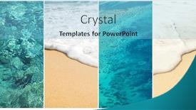  Presentation with recreation - Presentation theme having resort-background-collage-recreation background and a light blue colored foreground