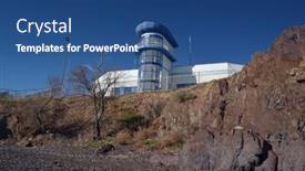  Presentation with ballistic - Amazing slide set having resort-balkhash-lake-central-kazakhstan backdrop and a ocean colored foreground