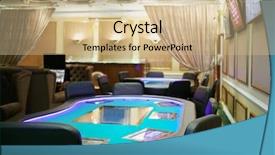  Presentation with curtains - Amazing theme having resort casinos - empty casino with modern electronic backdrop and a  colored foreground