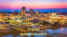  Presentation with louisiana - Audience pleasing presentation theme consisting of resort casinos - shreveport louisiana usa downtown skyline backdrop and a tawny brown colored foreground