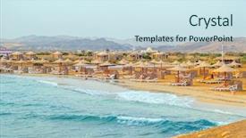  Presentation with resort - Slides consisting of resort in marsa alam background and a sky blue colored foreground