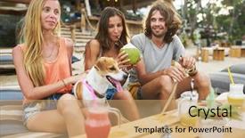  Presentation with russian - Amazing presentation having resort on koh samui thailand backdrop and a coral colored foreground