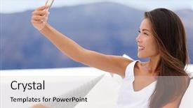  Presentation with outdoor furniture - Amazing slide set having resort terrace smiling for picture backdrop and a lemonade colored foreground