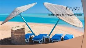  Presentation with paradise - Beautiful slide deck featuring resort-wallpaper-paradise backdrop and a light blue colored foreground