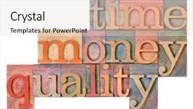  Presentation with quality management - Amazing theme having resource allocation - time money quality management strategy backdrop and a lemonade colored foreground