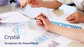  Presentation with financial planning - Audience pleasing slide deck consisting of resource planning - financial and business documents backdrop and a  colored foreground