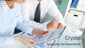  Presentation with discussion - Slides with resource planning - image of two white collar background and a sky blue colored foreground