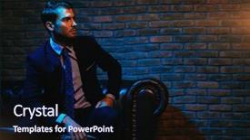  Presentation with apartments - Theme featuring respectable handsome man in elegant background and a wine colored foreground