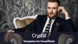  Presentation with 3d man sitting question mark - Slide set having armchair men's beauty fashion background and a wine colored foreground