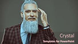  Presentation with japanese style - PPT layouts enhanced with respectable-man-with-a-gray and a wine colored foreground