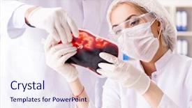  Presentation with doctor in hospital health insurance related icons healthcare person saving medical - Colorful theme enhanced with respiration system - young female woman doctor backdrop and a sky blue colored foreground