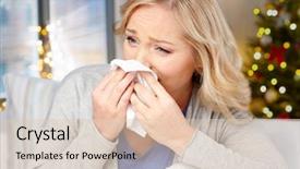  Presentation with christmas holidays - Audience pleasing PPT layouts consisting of respiratory - health holidays and people concept backdrop and a lemonade colored foreground