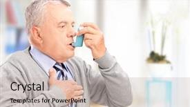  Presentation with respiratory - Slide set featuring pyramid of glasses with champagne and a cherry background and a gray colored foreground