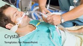  Presentation with respiratory - PPT theme consisting of saving money concept preset by background and a  colored foreground.