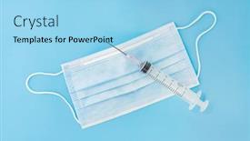  Presentation with respiratory - Audience pleasing slide deck consisting of respiratory-protection-mask-next backdrop and a light blue colored foreground