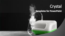  Presentation with copd - Presentation theme with copd - compressor nebulizer on table background and a dark gray colored foreground