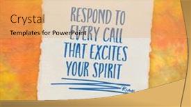  Presentation with ancient persian - Theme having respond-to-every-call background and a yellow colored foreground