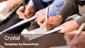  Presentation with human social - Presentation theme featuring responsabilidad social - close-up of human hands background and a  colored foreground