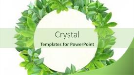  Presentation with eco paper - PPT layouts consisting of responsible-consumption-circle-made background and a yellow colored foreground