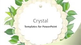  Presentation with eco paper - Presentation theme consisting of responsible-consumption-circle-made background and a white colored foreground