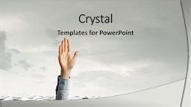  Presentation with drowning - Slides with resque - hand of person drowning background and a light gray colored foreground